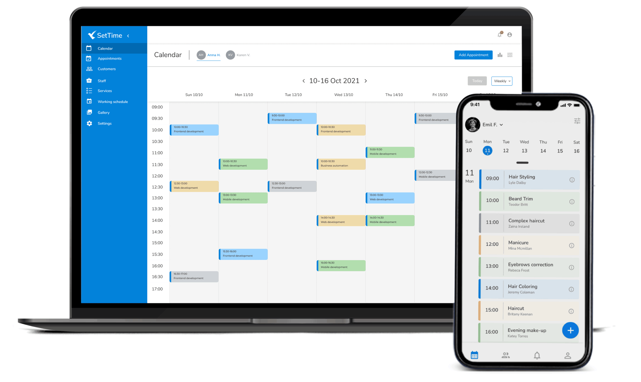 SetTime - Online Appointment Scheduler